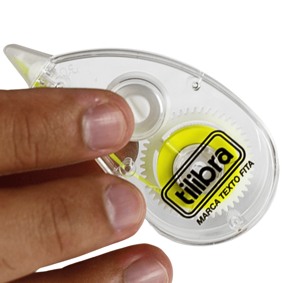 Encontraproduto.com.br - Marca Texto Fita Amarelo 5mmx6m - Tilibra