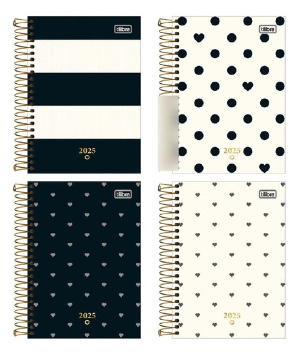 Encontraproduto.com.br - Agenda 2025 Diária West Village Diversos Modelos Espiral