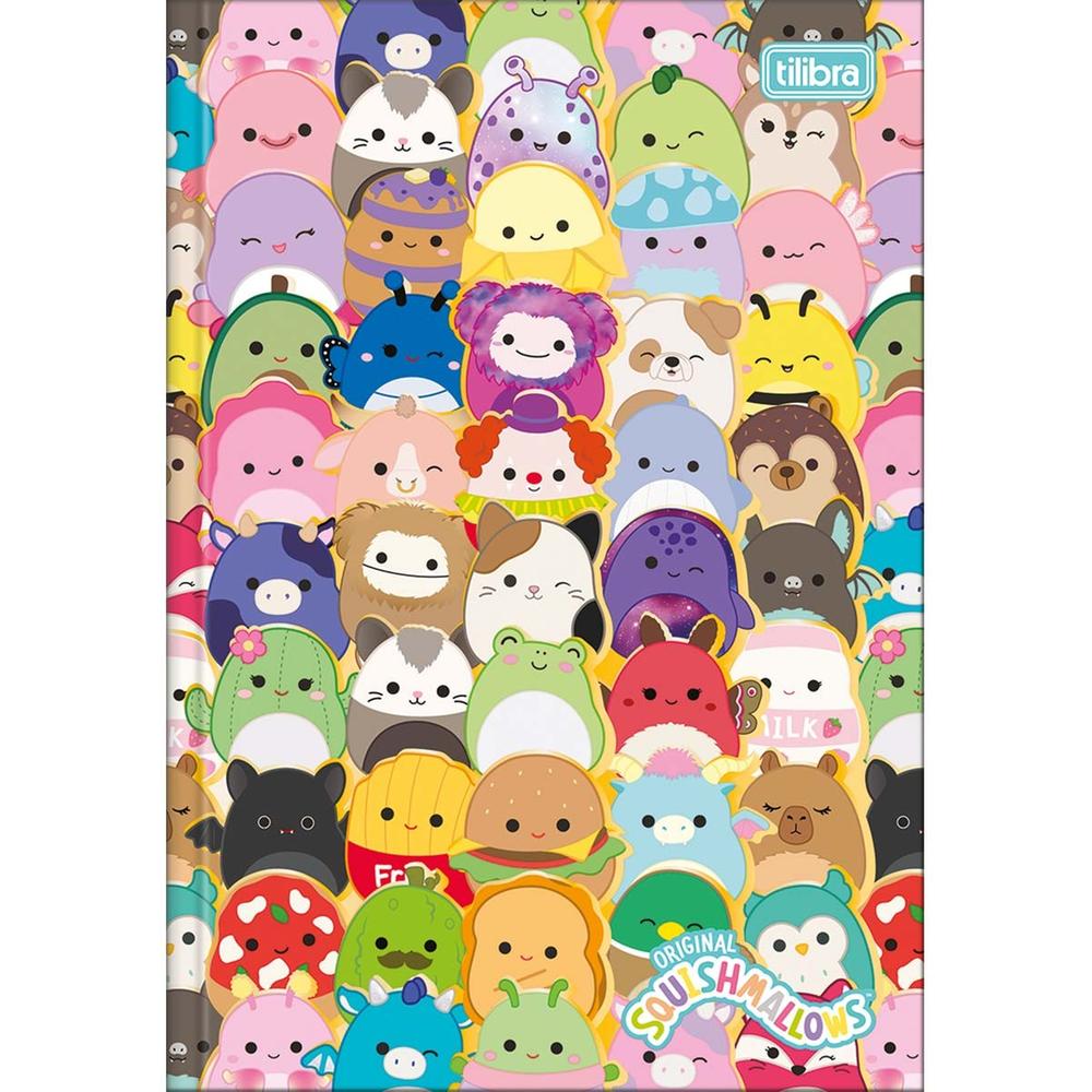 Caderno Linguagem Brochura 80 Folhas Capa Dura Squishmallows Diversos Modelos