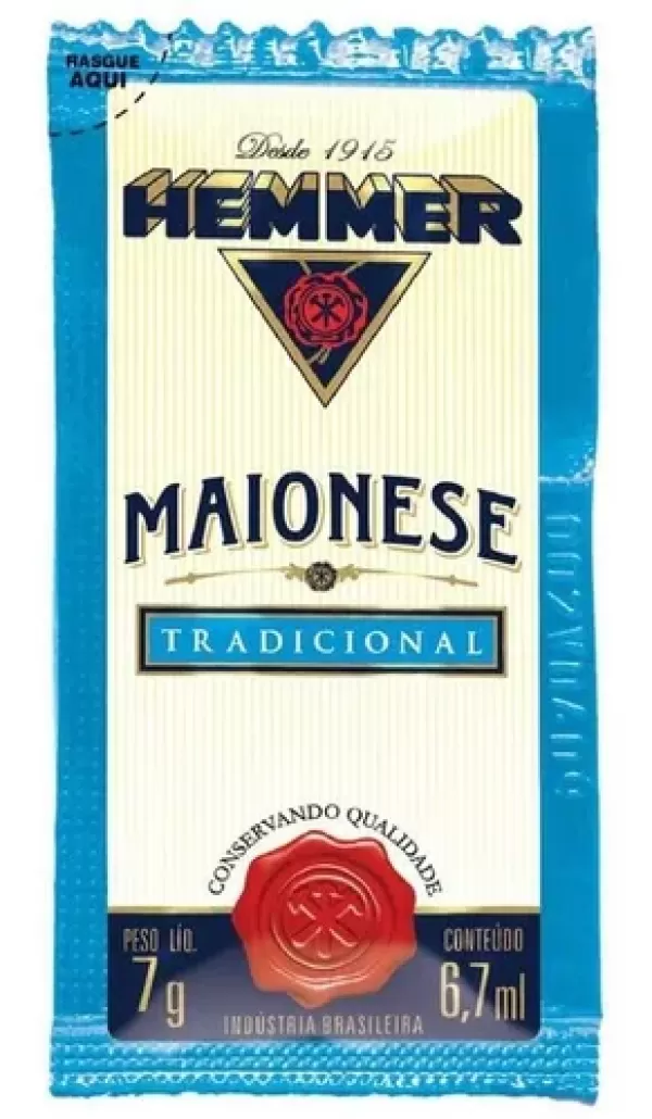 Maionese Hemmer Minissachê Caixeta com 190x7g