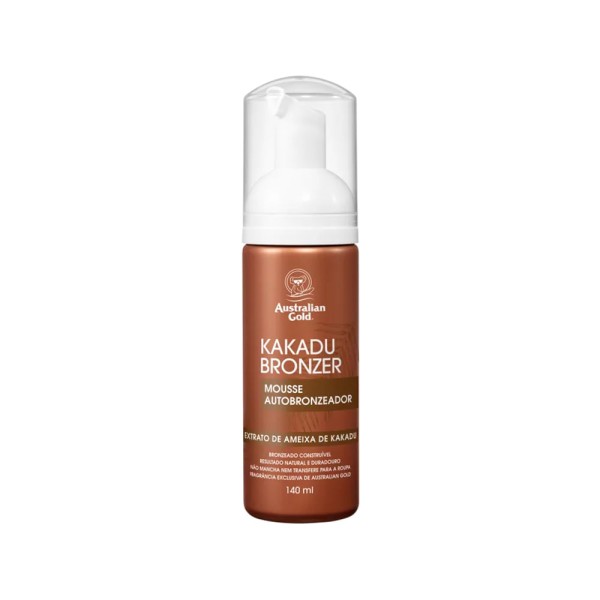 Encontraproduto.com.br - Mousse Autobronzeador Kakadu Bronzer Australian Gold - 140ml
