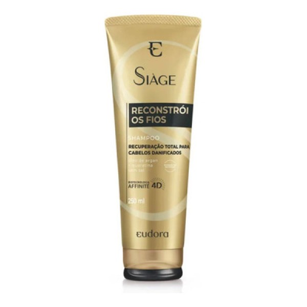 Shampoo Siàge Eudora Reconstrói os Fios Frasco 400ml