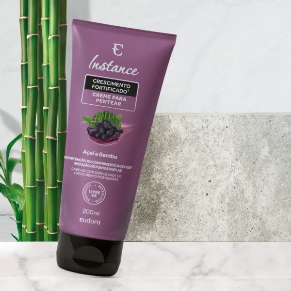 Encontraproduto.com.br - Creme Para Pentear Instance Crescimento Fortificado Açaí E Bambu 200ml