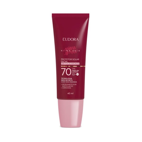 Encontraproduto.com.br - Protetor Solar Facial Antioleosidade Fps 70 Niina Skin 40ml