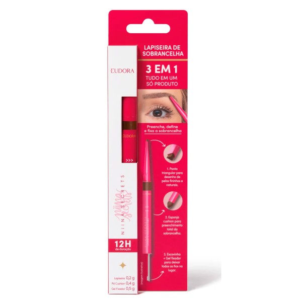 Encontraproduto.com.br - Lapiseira Para Sobrancelha Niina Secrets  1,1gr Escura