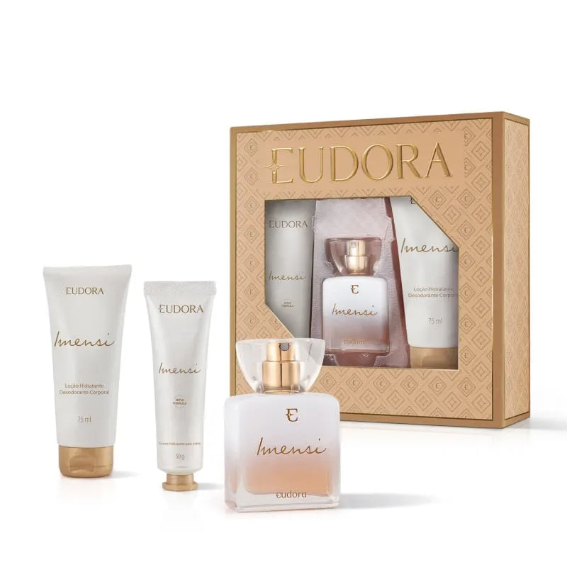 Kit Imensi Colonia 25ml + Hidratante 75ml Creme P/ Maos 50g - Eudora