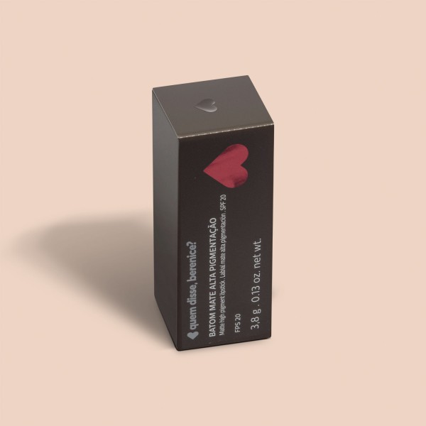 Encontraproduto.com.br - Batom Mate Alta Pigmentação Roxo Bordonito 3,8g
