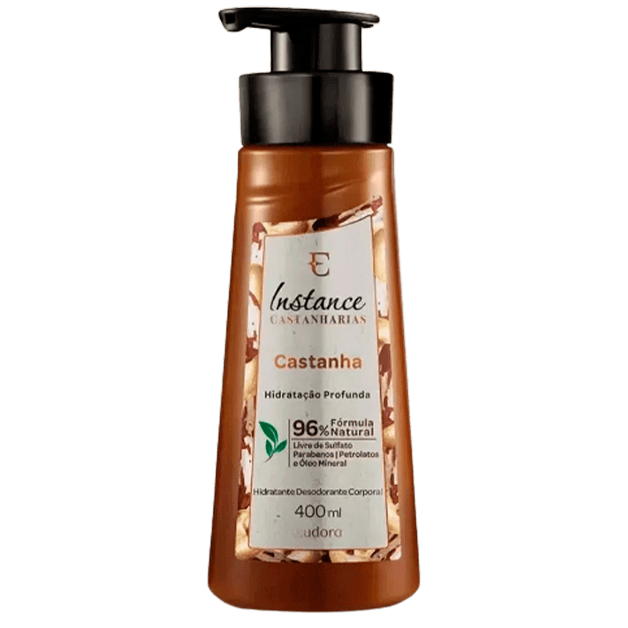 Encontraproduto.com.br - Loção Hidratante Corporal Instance Castanha Eudora 400ml
