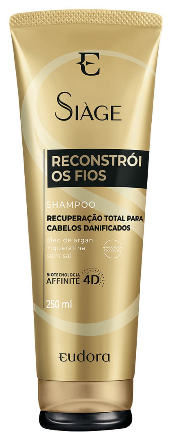 Shampoo Eudora Siàge Reconstrói os Fios 250Ml