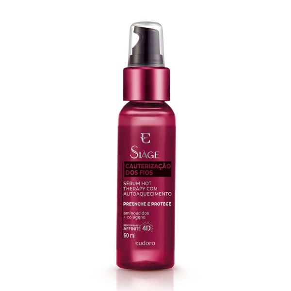 Eudora Sérum Capilar Siàge Hot Therapy Cauterização dos Fios 60ml