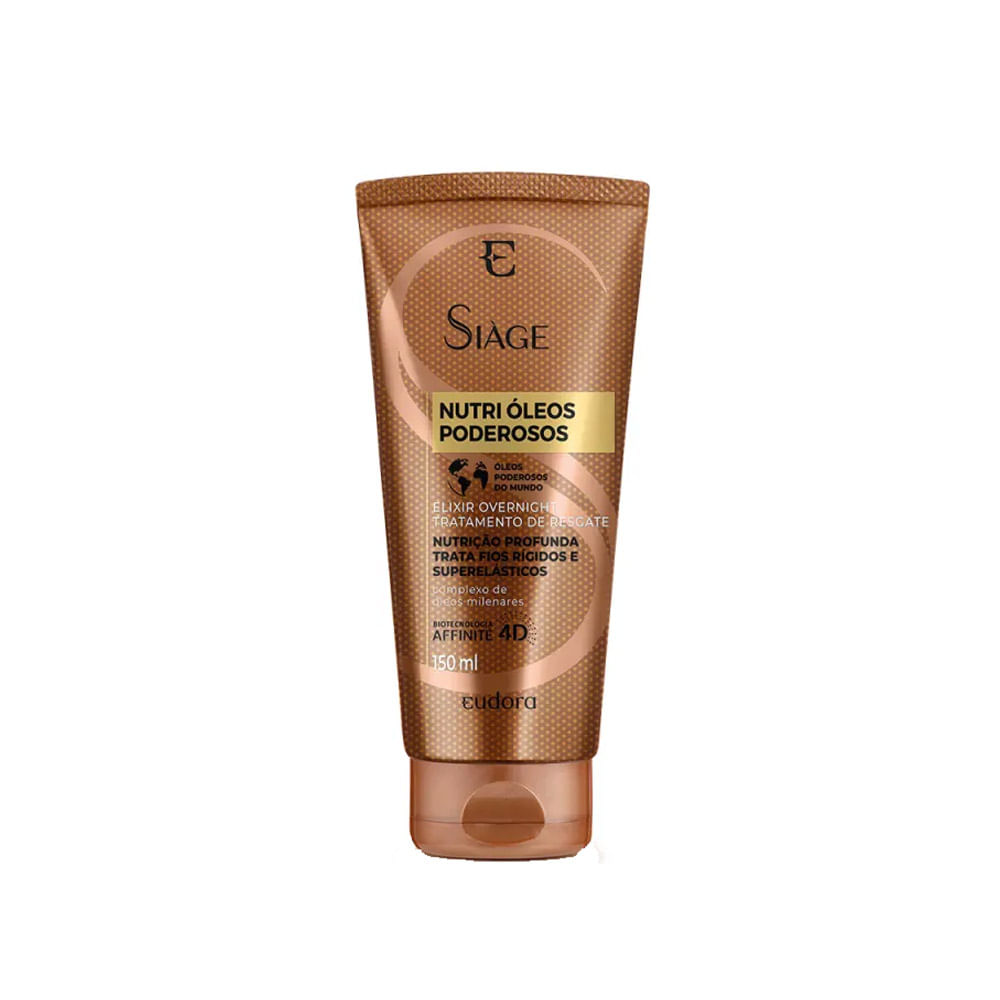 Encontraproduto.com.br - Elixir Capilar Overnight Nutri Óleos Poderosos Siàge Eudora - 150ml