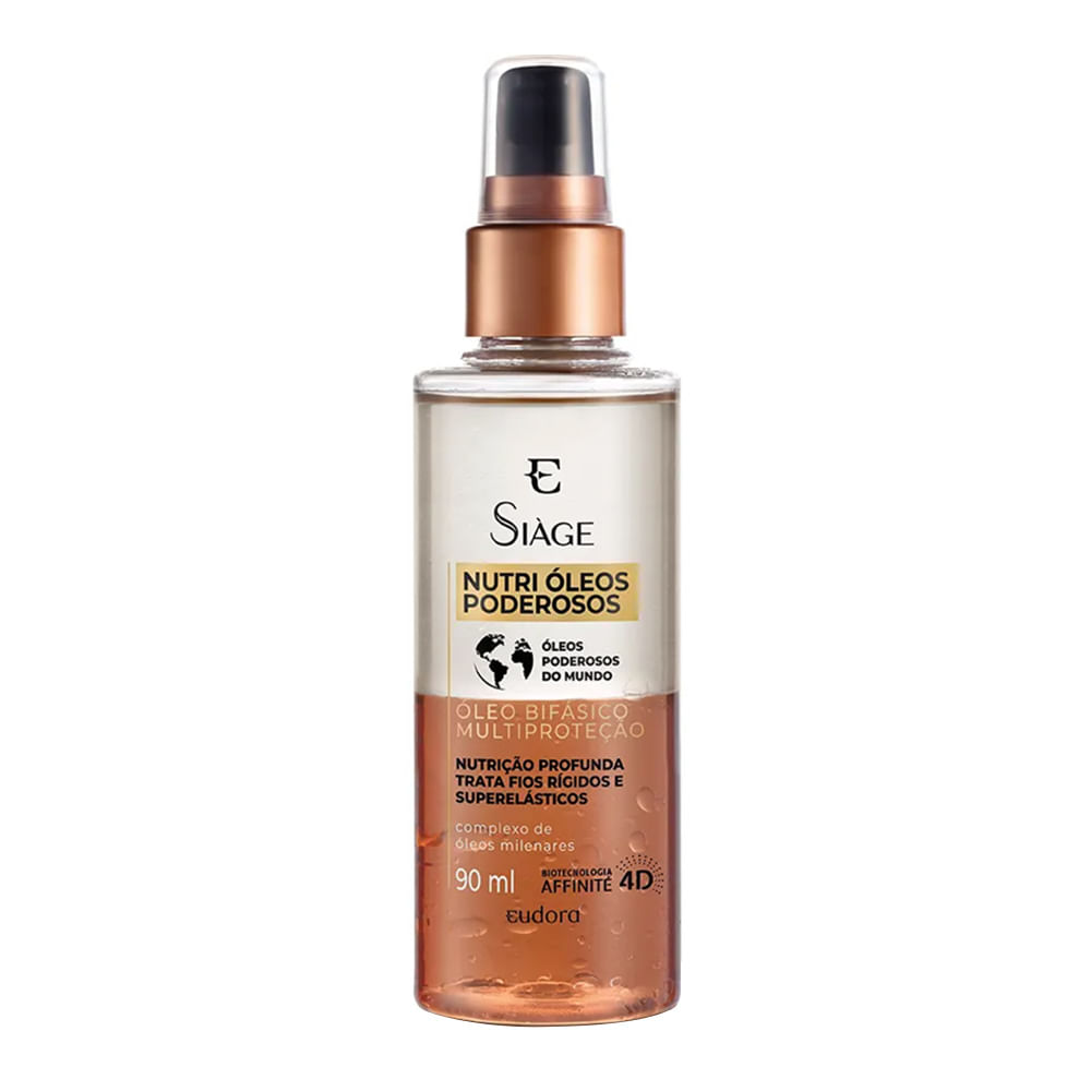Encontraproduto.com.br - Óleo Capilar Siáge Nutri Eudora Bifásico Poderoso 90ml