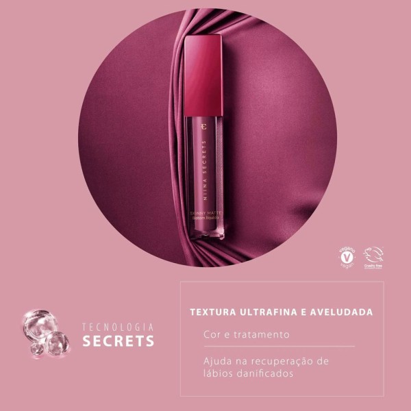 Encontraproduto.com.br - Batom Líquido Niina Secrets Matte Terracota Orquídea - 4ml