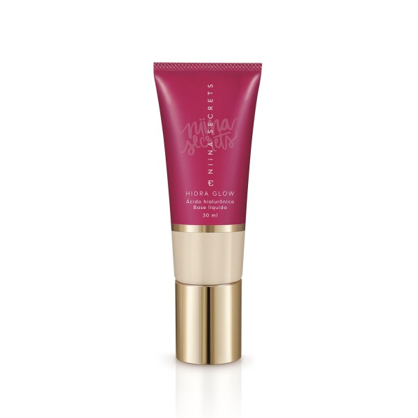 Encontraproduto.com.br - Base Liquida Hidra Glow 30ml Cor 00 - Niina Secrets