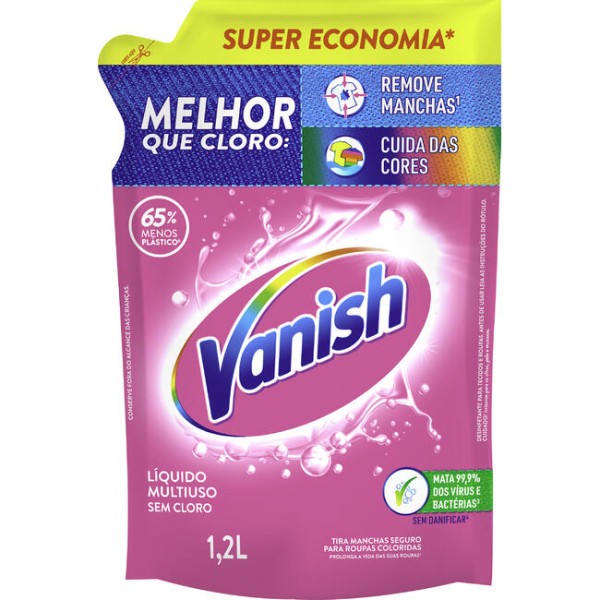 Encontraproduto.com.br - Tira Manchas Vanish Liquido Multiuso Super Economia 1,2 Litro