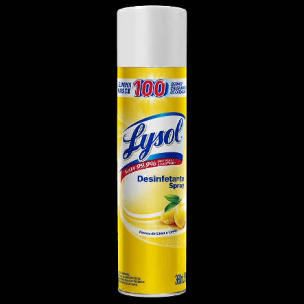 Encontraproduto.com.br - Desinfetante Spray Flores de Lima e Limão 360ml Lysol