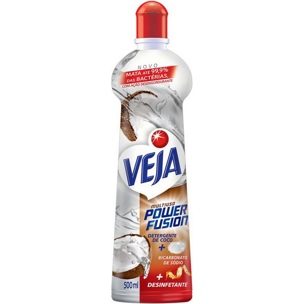 Encontraproduto.com.br - Desinfetante Multiuso Veja Power Fusion Coco 500ml