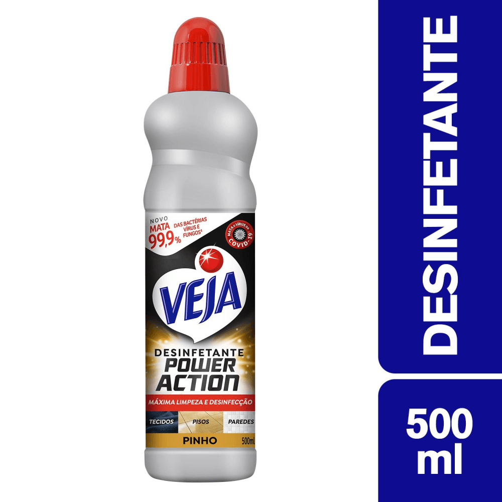 Encontraproduto.com.br - Desinfetante Multisuperficies Veja Power Action Pinho 500ml