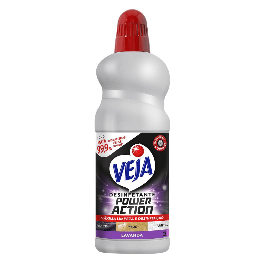 Encontraproduto.com.br - Desinfetante Veja Power Action Lavanda 1L