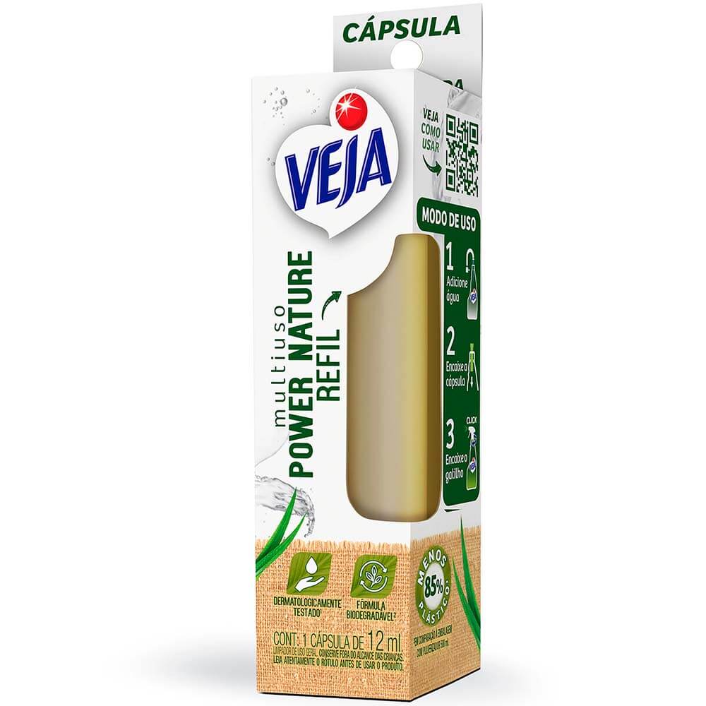 Encontraproduto.com.br - Refil Limpador Multiuso Veja Power Nature Rende 500ml Concentrado