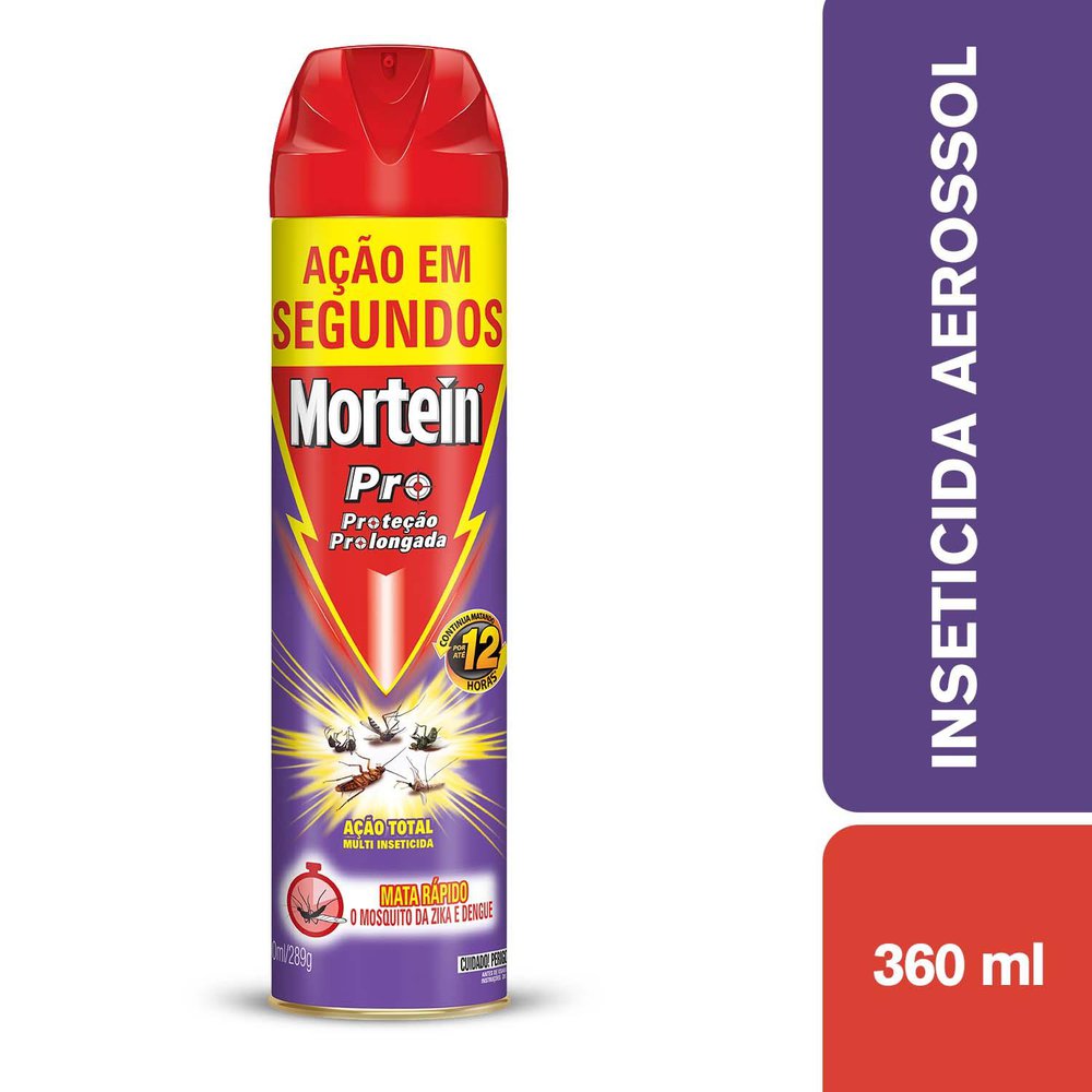 Encontraproduto.com.br - Multi Inseticida Aerossol Mortein Pro Ação Total Frasco 360ml