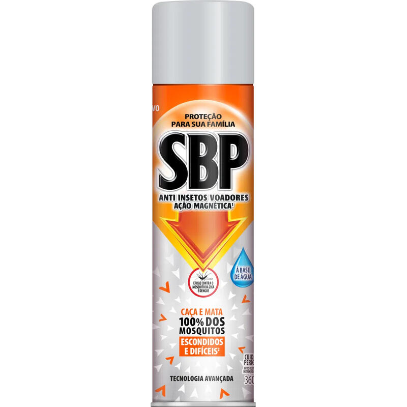 Encontraproduto.com.br - Inseticida SBP Aerossol Ação Magnética Base de Água 360ml
