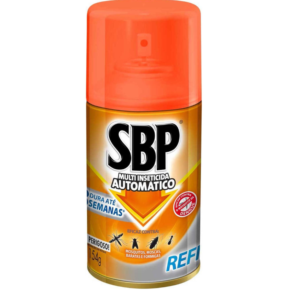 Encontraproduto.com.br - SBP Multi Inseticida Automático Refil 250ml - Duração até 8 semanas