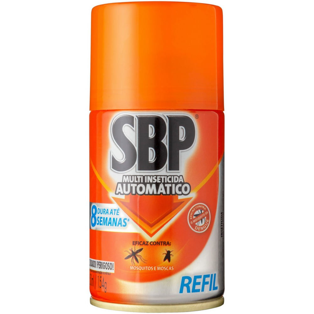 Encontraproduto.com.br - SBP Multi Inseticida Automático Refil 250ml - Duração até 8 semanas
