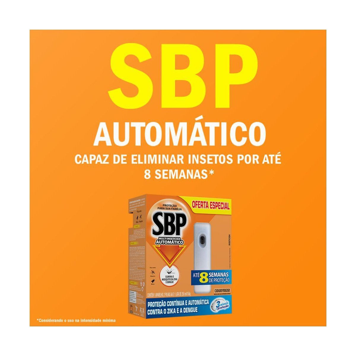 Encontraproduto.com.br - SBP Multi Inseticida Automático Aparelho + Refil 250ml - Duração até 8 semanas