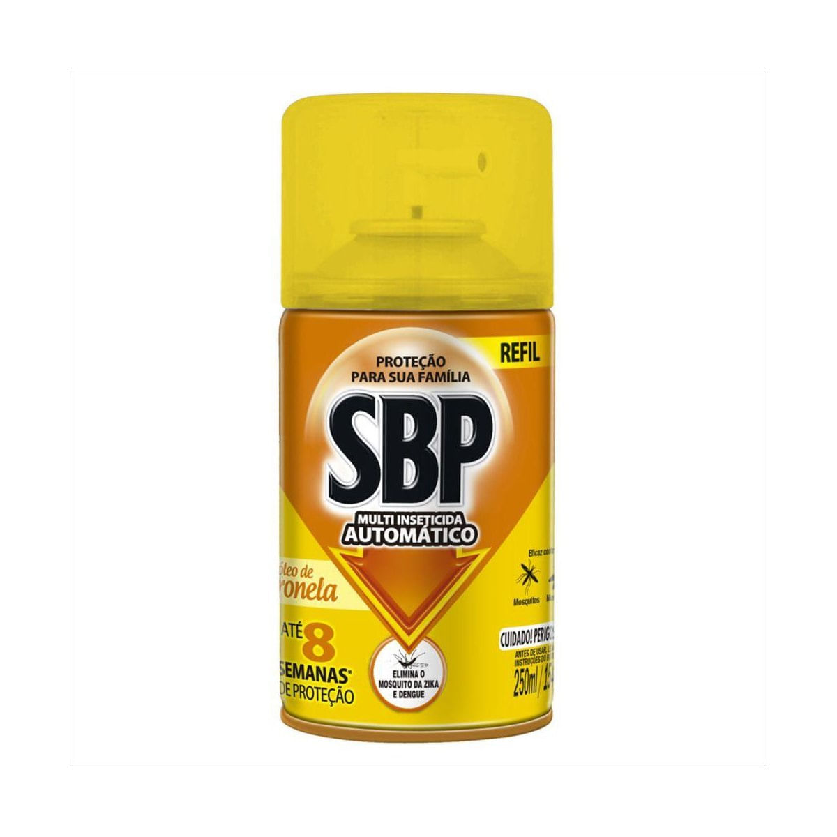 Encontraproduto.com.br - SBP Multi Inseticida Automático Óleo de Citronela Refil 250ml - Duração até 8 semanas