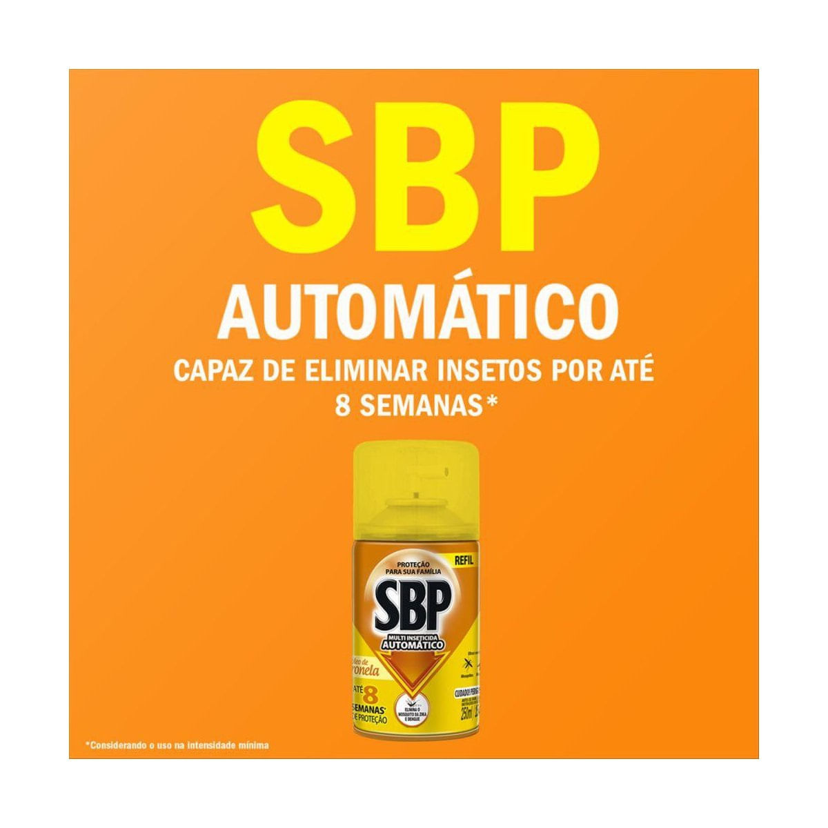 Encontraproduto.com.br - SBP Multi Inseticida Automático Óleo de Citronela Refil 250ml - Duração até 8 semanas