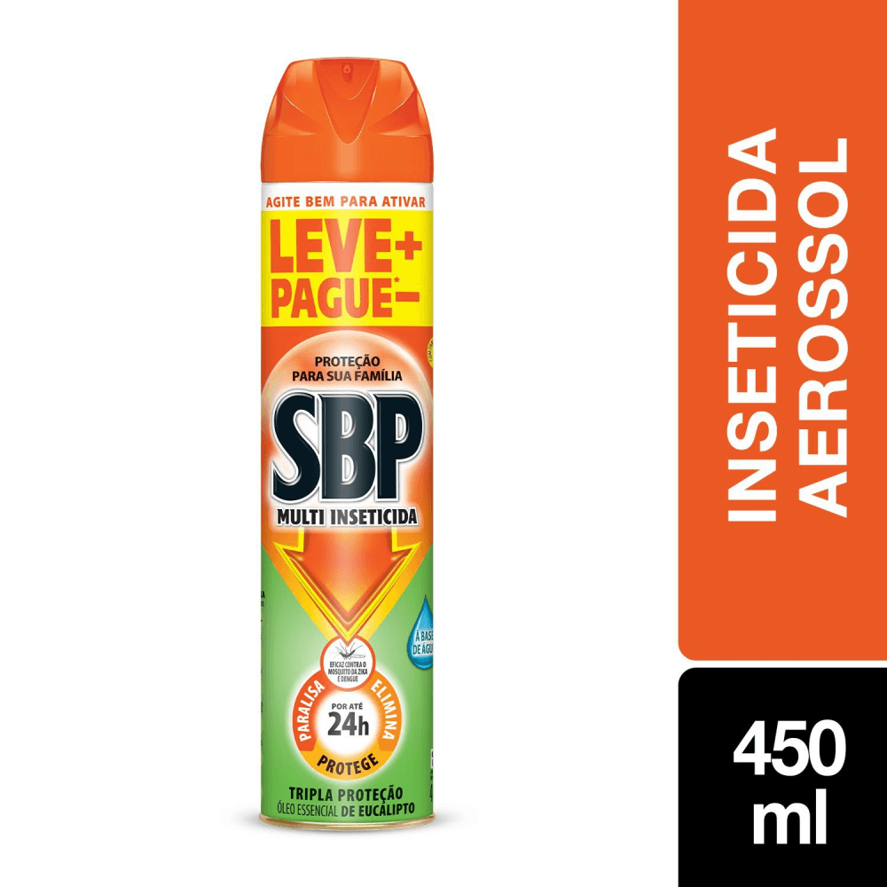 Encontraproduto.com.br - Inseticida SBP Aerossol Multi Inseticida Eucalipto 300ml Grátis 150ml