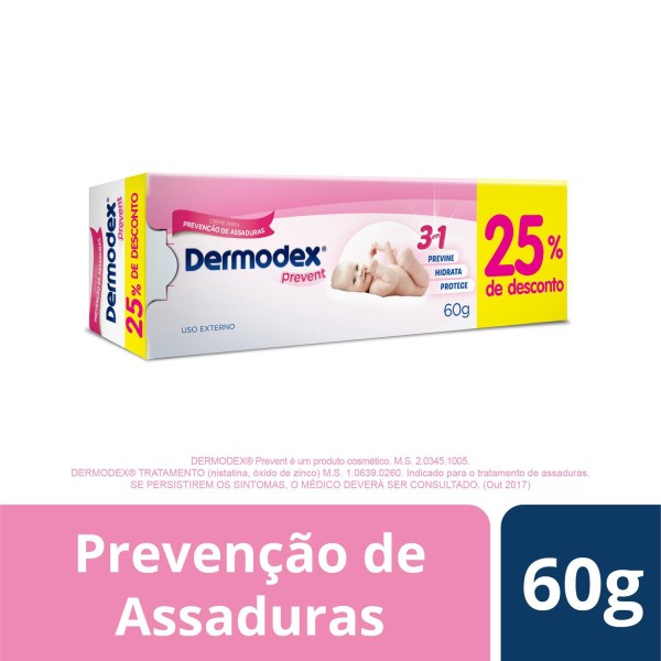 Encontraproduto.com.br - Dermodex Prevent Creme - Bisnaga com 60g