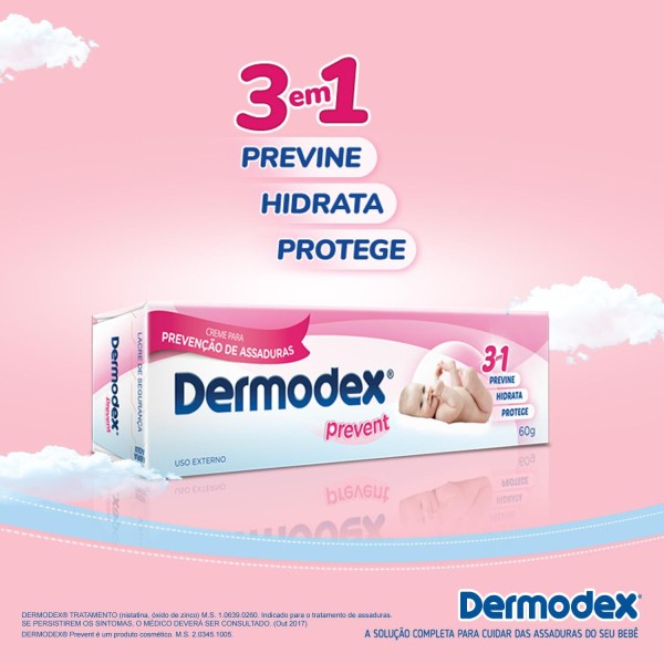 Encontraproduto.com.br - Dermodex Prevent Creme - Bisnaga com 60g