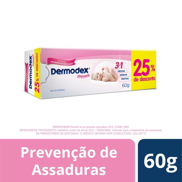 Encontraproduto.com.br - Dermodex Prevent Creme - Bisnaga com 60g
