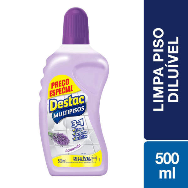 Encontraproduto.com.br - Limpador Destac Lavanda Frasco com 500ml