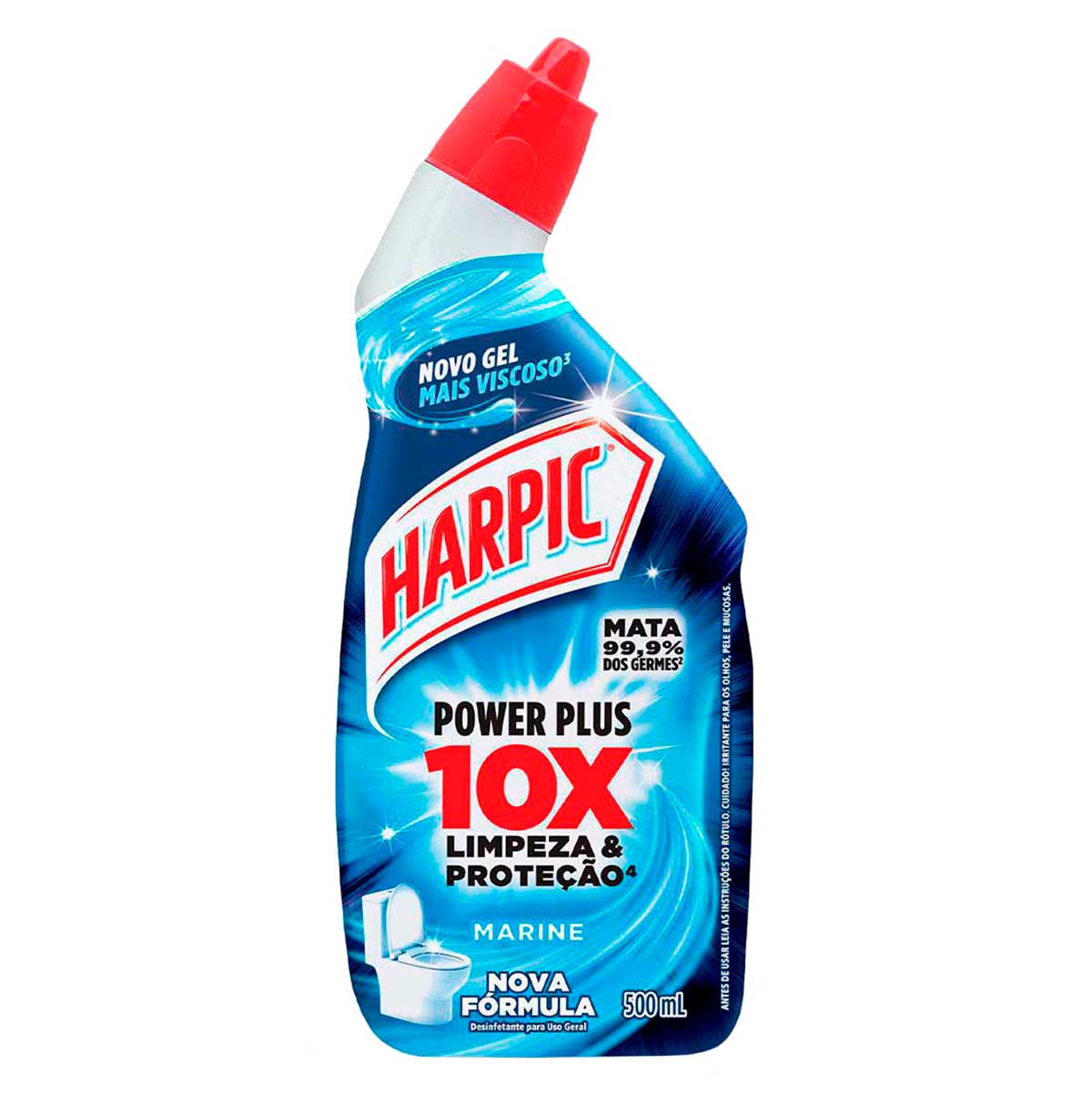 Encontraproduto.com.br - Limpador Desinfetante Harpic Power Plus Frasco com 500ml