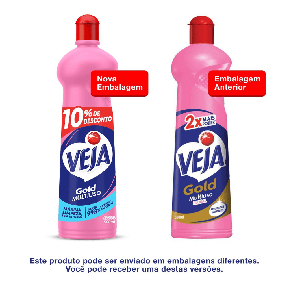 Encontraproduto.com.br - Limpador Multiuso Veja Gold Floral 500ml