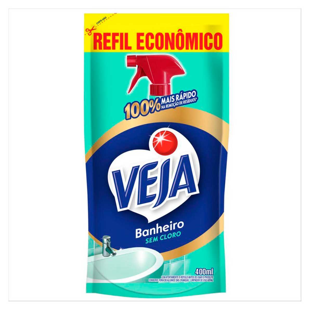 Encontraproduto.com.br - Veja Limpador para Banheiro Refil Econômico 400ml