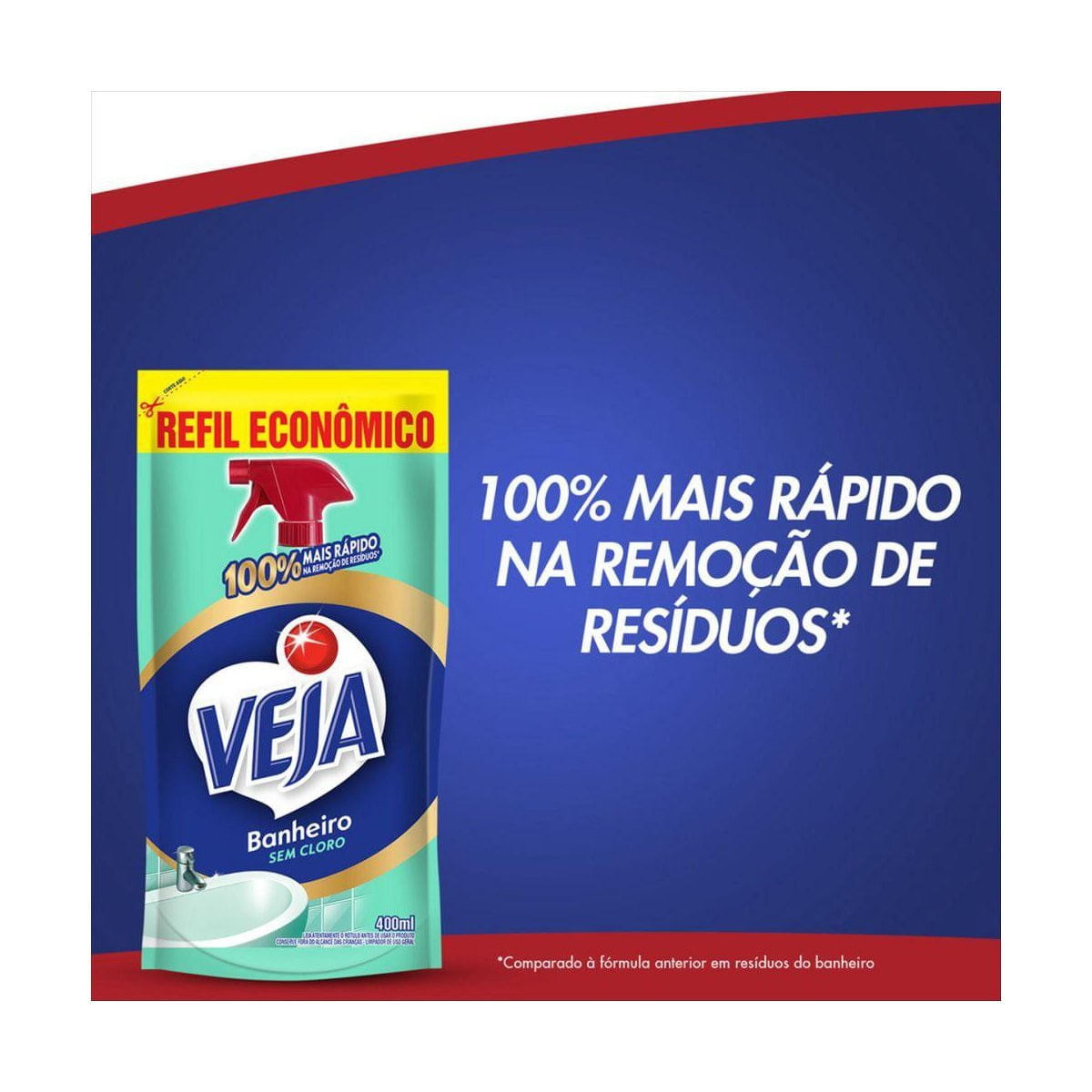 Encontraproduto.com.br - Veja Limpador para Banheiro Refil Econômico 400ml