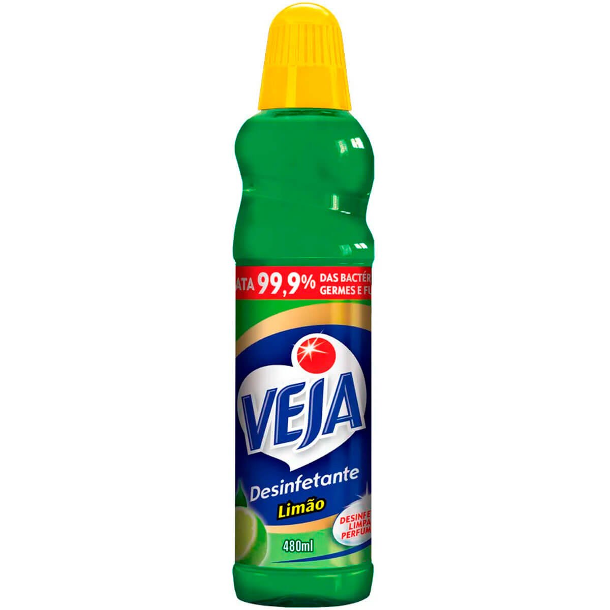 Encontraproduto.com.br - Desinfetante VEJA Limão Frasco 480ml Grátis 15% de Desconto