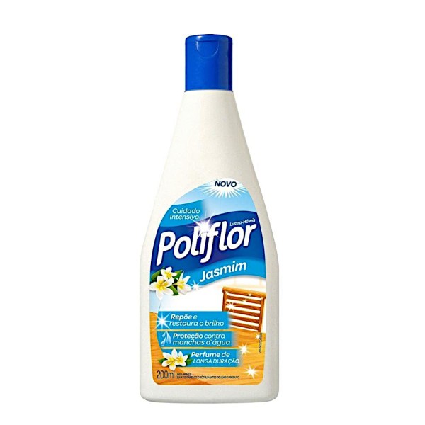 Encontraproduto.com.br - Lustra Móveis Poliflor Jasmim Frasco com 200ml