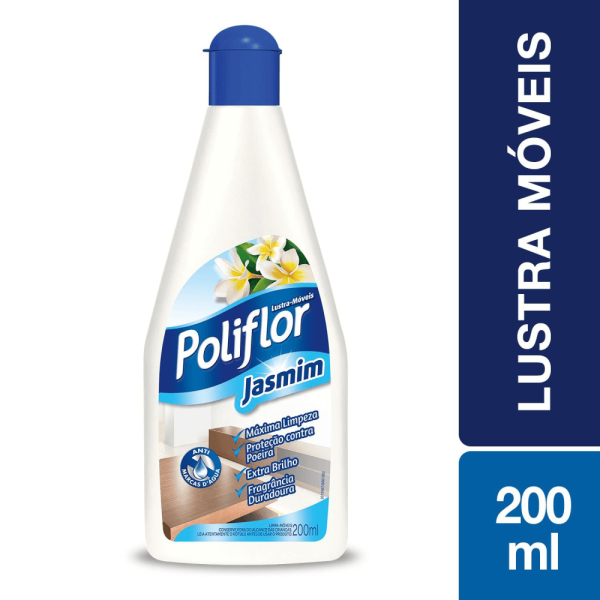 Encontraproduto.com.br - Lustra Móveis Poliflor Jasmim Frasco com 200ml