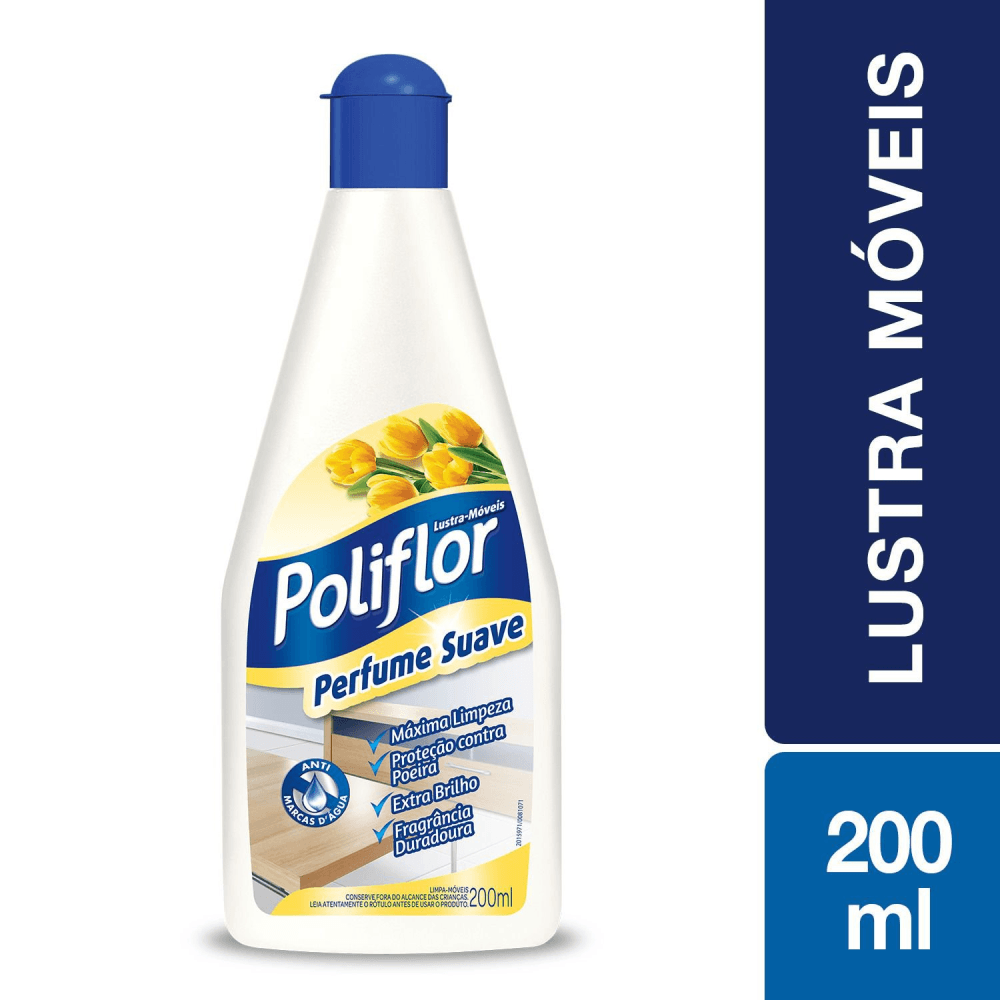 Encontraproduto.com.br - Lustra Móveis Poliflor Perfume Suave 200ml