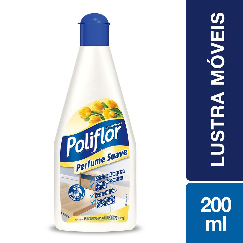 Encontraproduto.com.br - Lustra Móveis Poliflor Perfume Suave 200ml