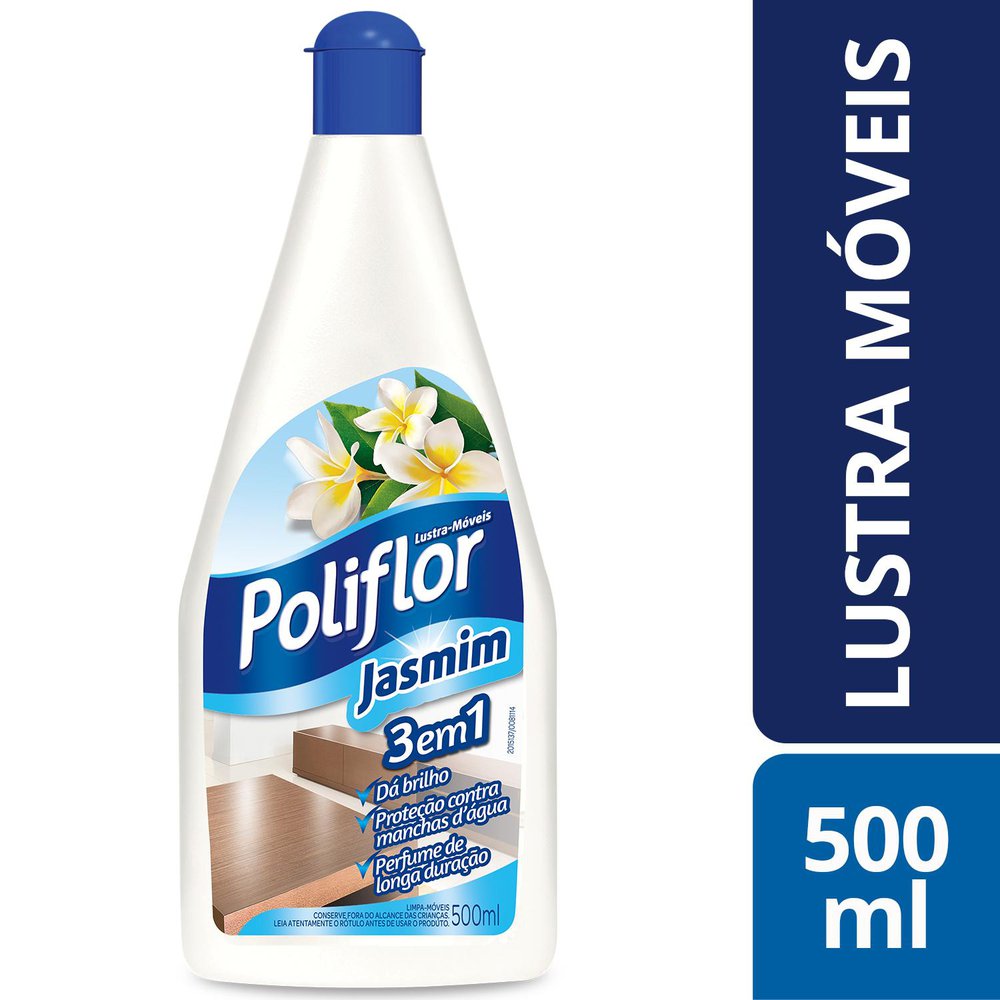 Encontraproduto.com.br - Lustra Móveis Poliflor Jasmim 500ml