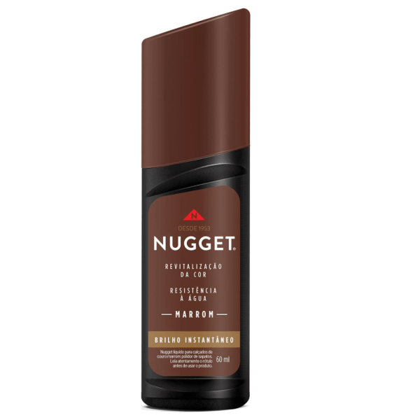 Encontraproduto.com.br - Graxa para Sapato Líquida Marrom Nugget 60ml