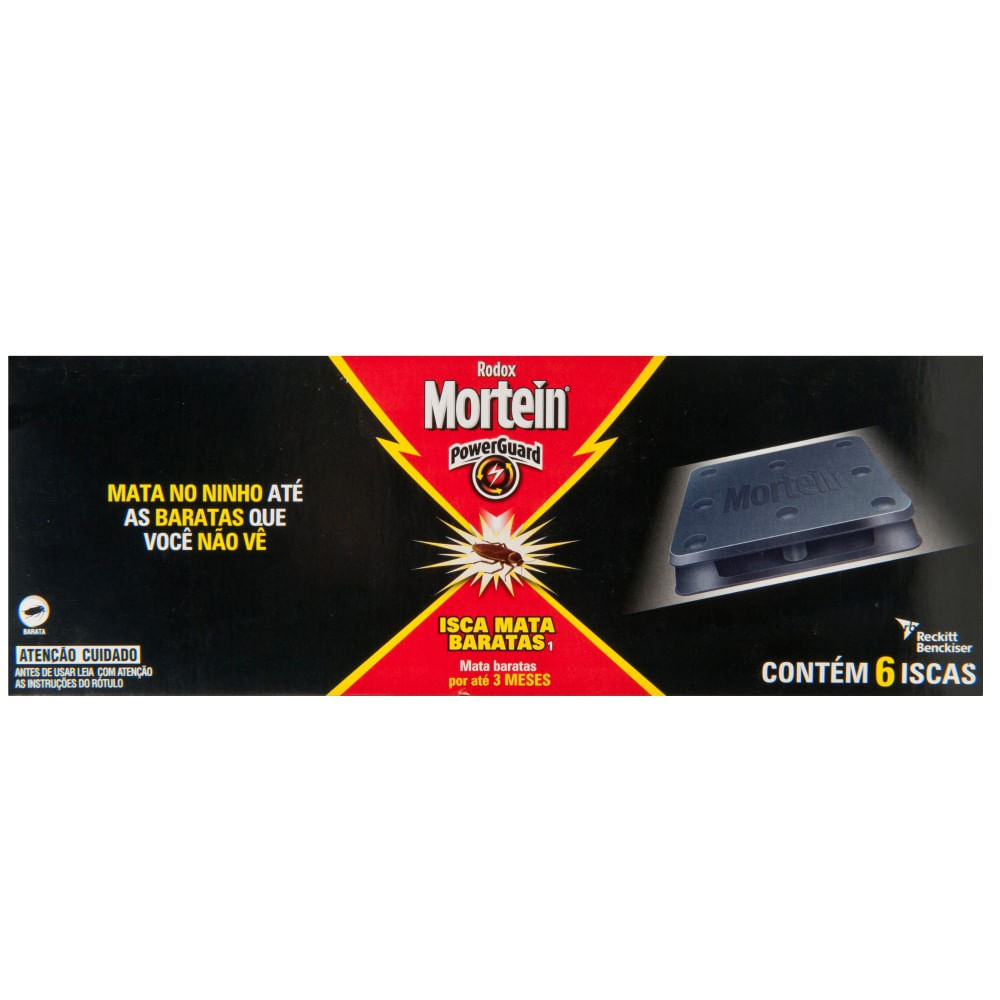 Encontraproduto.com.br - Iscas Mortein Mata Baratas Caixeta com 6 unidades
