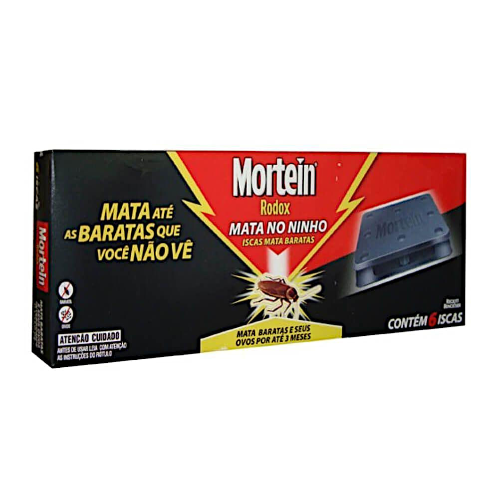 Encontraproduto.com.br - Iscas Mortein Mata Baratas Caixeta com 6 unidades