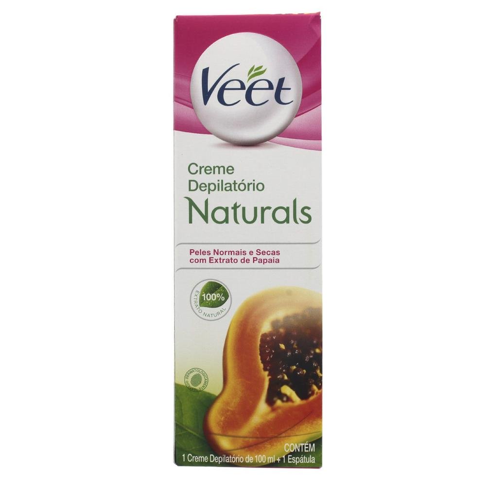 Encontraproduto.com.br - Creme Veet Pele Norm Naturals Papaia 100Ml - Veet